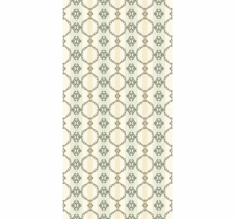 Papel tapiz azulejos patrones circulares elegantes - TenVinilo