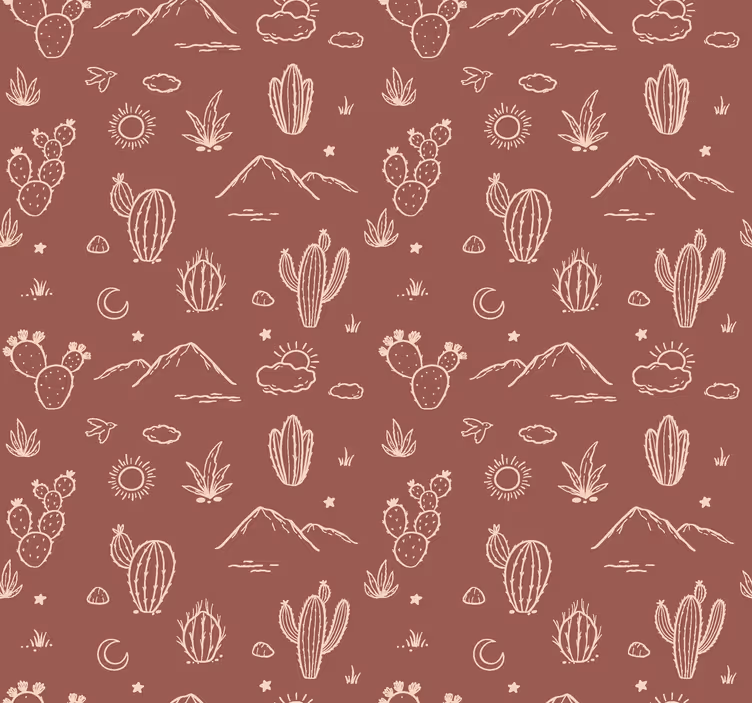 Papel tapiz terracota paisaje de arizona - TenVinilo