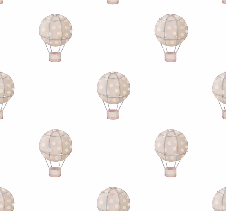Papel tapiz bebé globos grises - TenVinilo