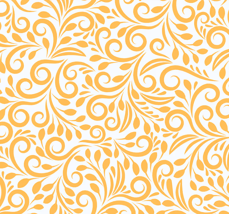 Papel tapiz floral florituras ornamentadas - TenVinilo