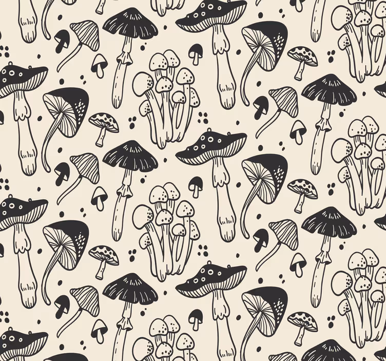 Papel de pared para salón patrón de setas sobre fondo beige - TenVinilo