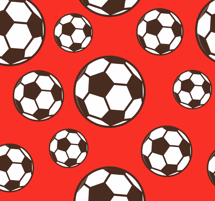 Papel pintado infantil Rojo con bolas - TenVinilo