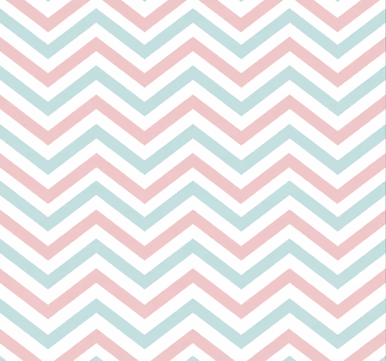 Papel de pared para salón colores pastel en zigzag - TenVinilo