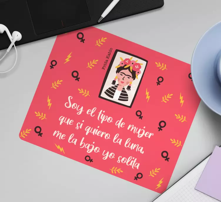 Alfombrilla ratón frases Soy ese tipo de mujer - TenVinilo