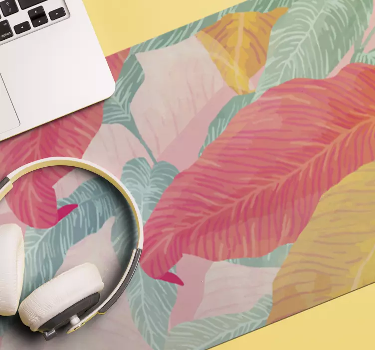 Alfombrilla ratón texturas flores pastel - TenVinilo