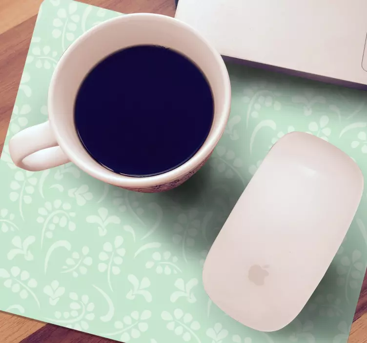 Alfombrilla para ratón patrón floral - TenVinilo