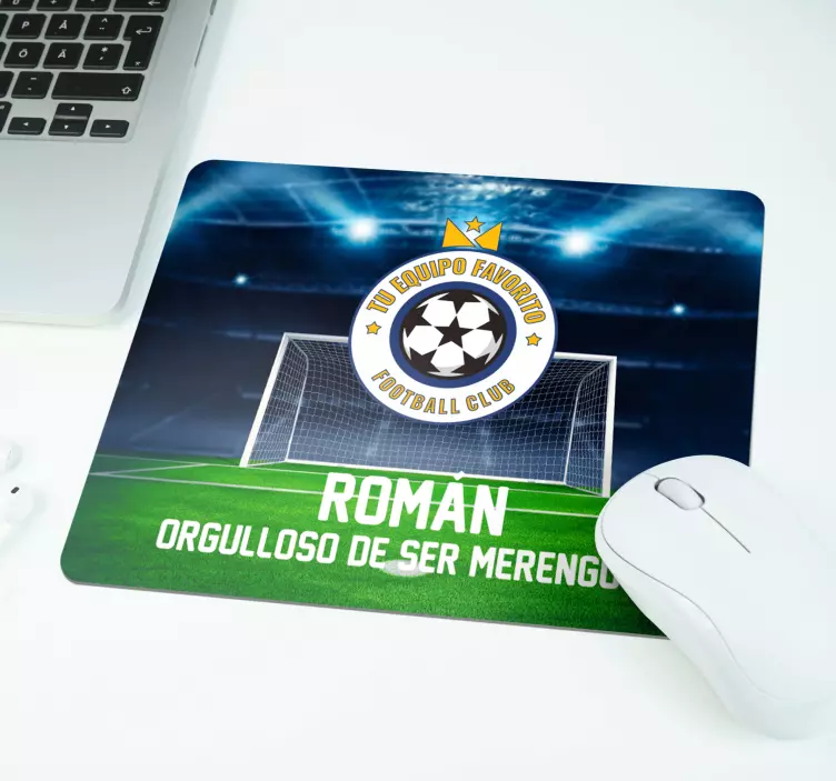 Alfombrilla de ratón personalizable fútbol personalizado - TenVinilo