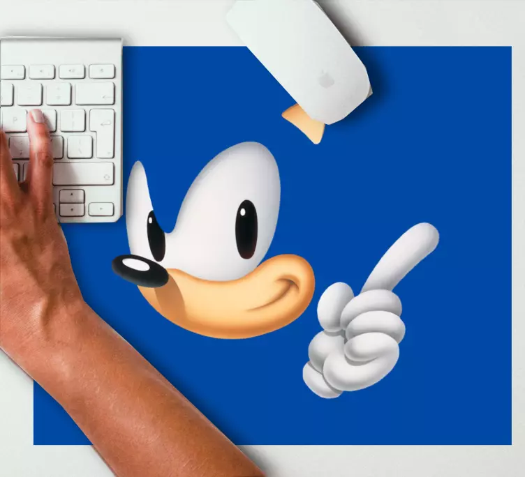 Alfombrilla ratón anime Personaje de dibujos animados de sonic - TenVinilo