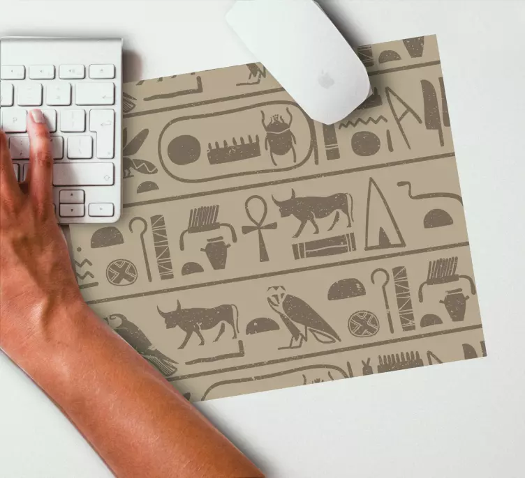 Alfombrilla ratón original Jeroglíficos egipcios - TenVinilo