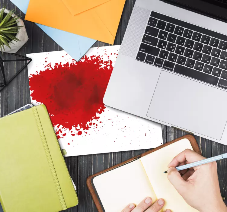 Manchas de sangre más alfombrillas de ratón - TenVinilo