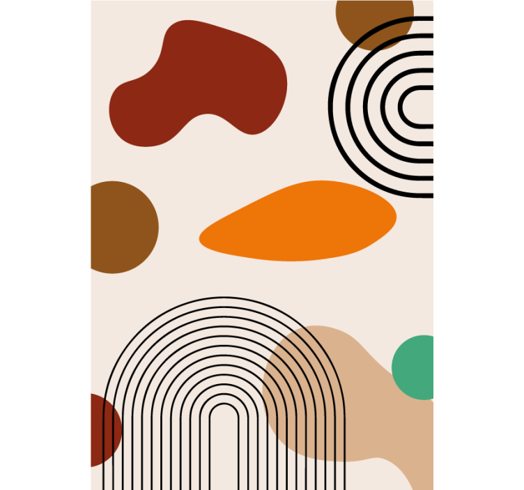 Cortina roller baño arcos boho - TenVinilo