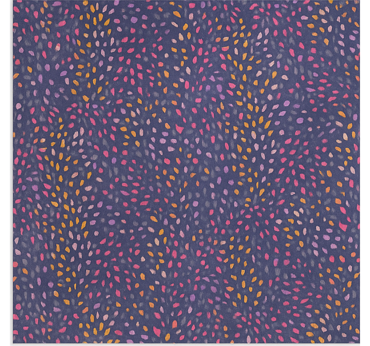 Cortina roller habitación matrimonio patrón floral abstracto - TenVinilo