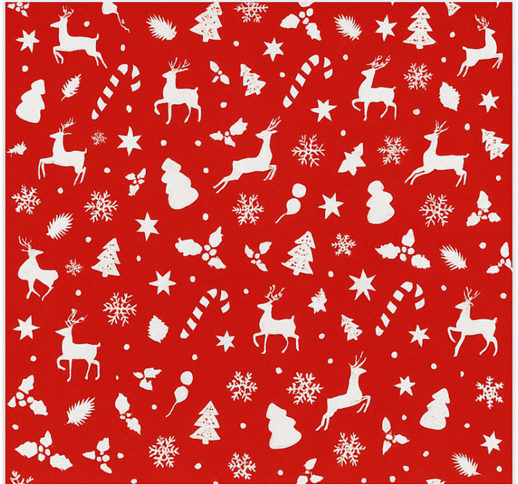 Cortina roller living comedor papá noel en colores pastel - TenVinilo