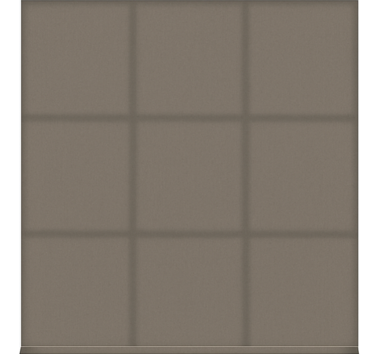 Cortina roller comedor monocolor marrón frío - TenVinilo