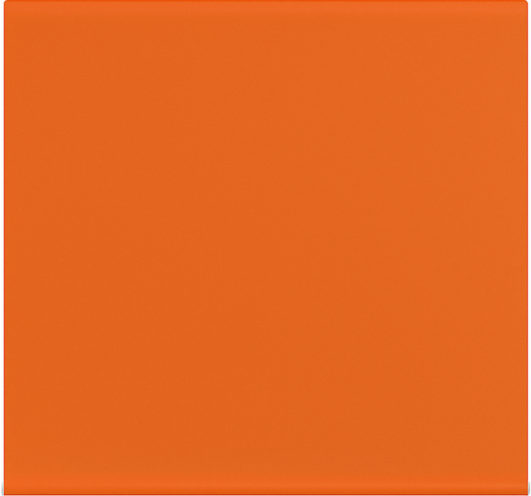 Cortina roller comedor monocromático naranja quemado - TenVinilo