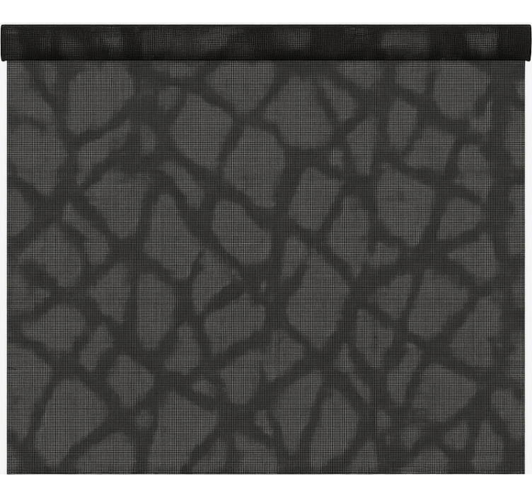 Cortina roller oficina transparente negro/gris - TenVinilo