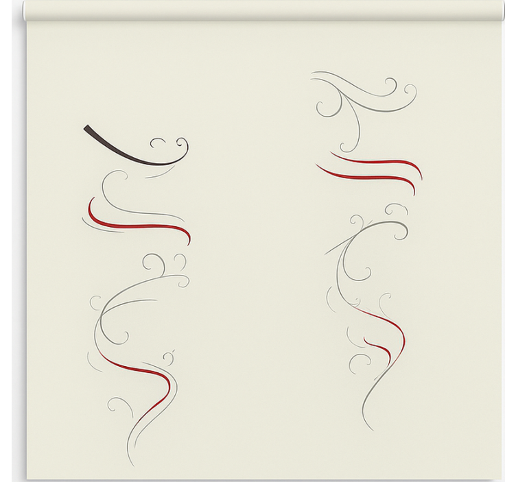 Cortina roller nórdico espiral floral multicolor - TenVinilo