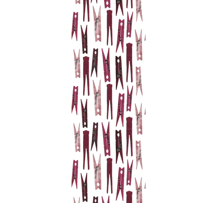 Cortina roller moderno patrón de pinzas de lavandería - TenVinilo