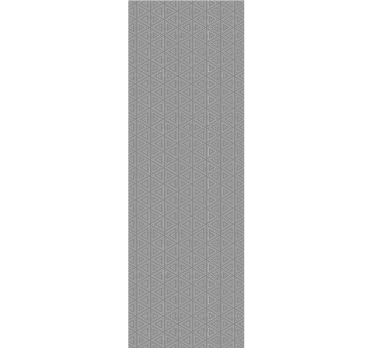 Cortina roller moderno triángulos grises texturizados - TenVinilo