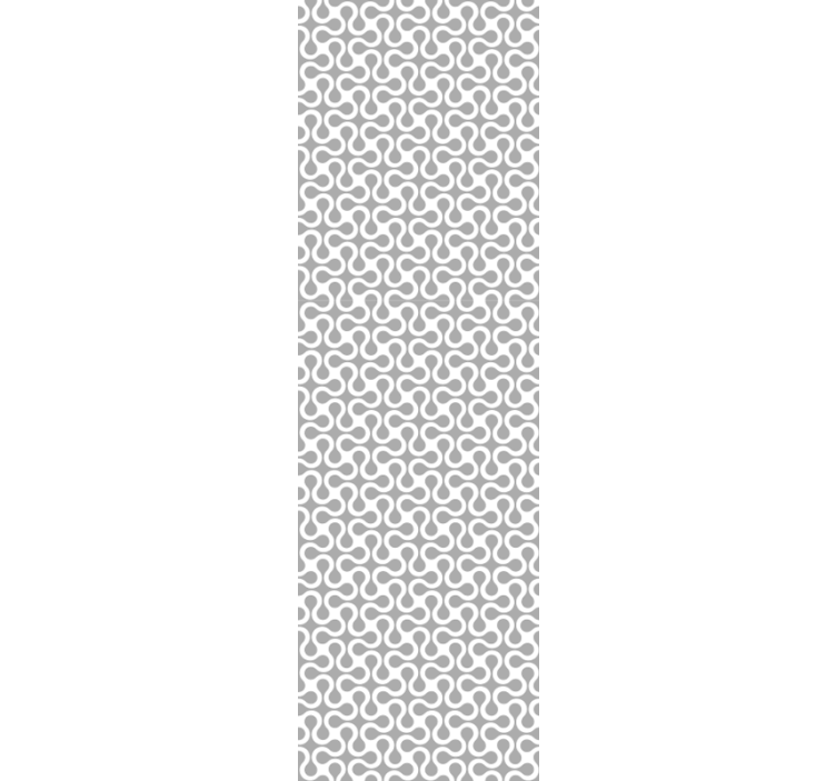 Cortina roller moderno torcido blanco - TenVinilo