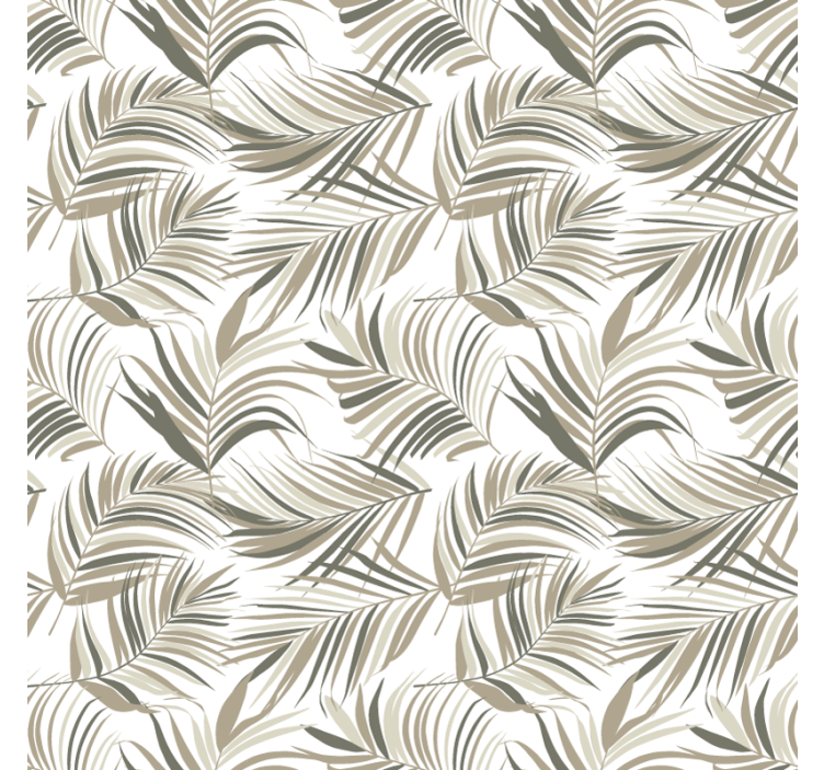 Cortina roller gris con sofisticados motivos de hojas - TenVinilo
