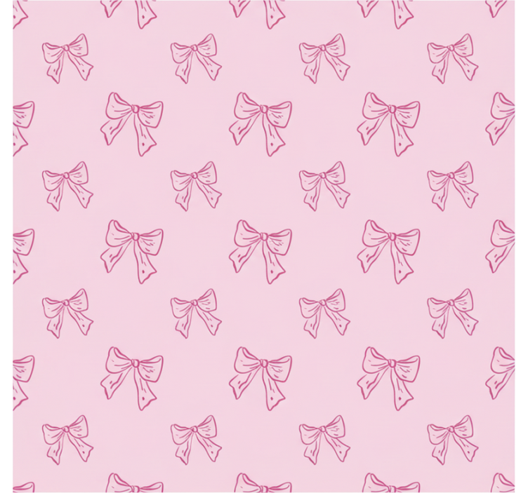 Cortina roller rosa con estampado de lazos rosas - TenVinilo
