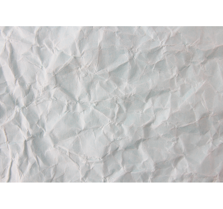 Cortina roller blanca textura de papel arrugado - TenVinilo