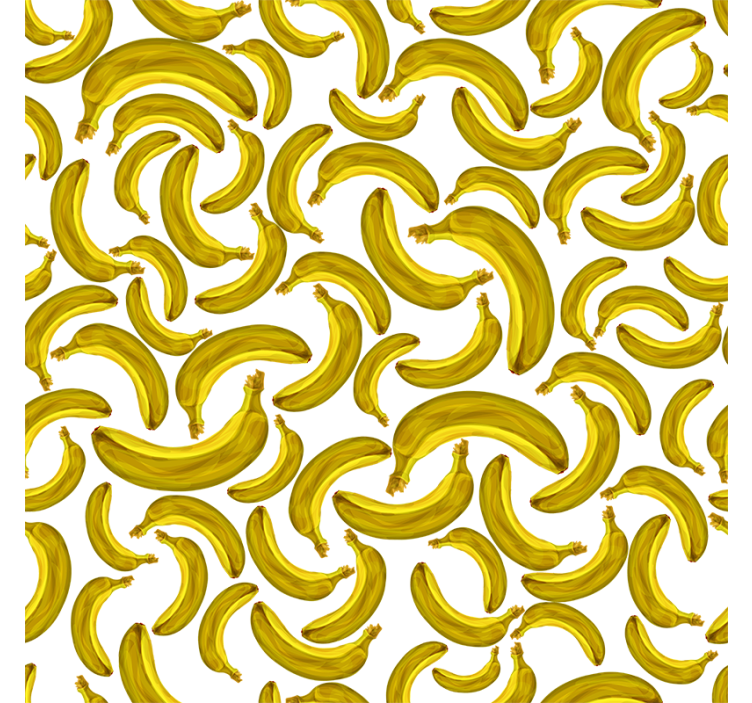 Cortina roller amarilla diseño de plátano - TenVinilo