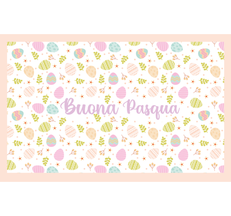 Cortina roller amarilla buona pasqua - TenVinilo