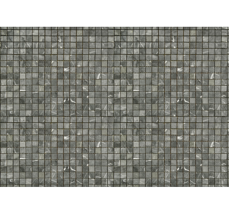 Cortina roller gris azulejos negros - TenVinilo