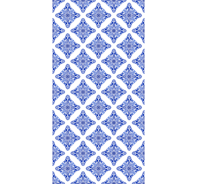 Cortina roller azul azul con estampado - TenVinilo