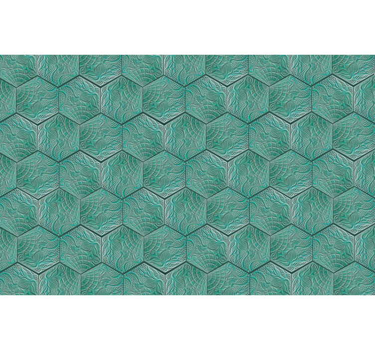 Cortina roller verde panot gaudí verde - TenVinilo