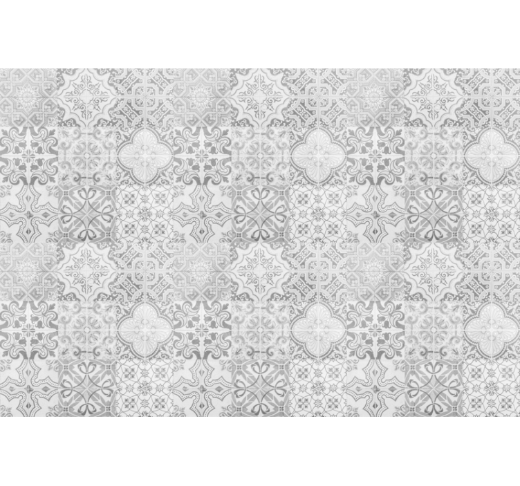 Cortina roller gris patrón mosaico efecto piedra - TenVinilo