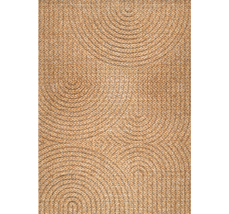 Cortina roller beige arcos efecto tela - TenVinilo