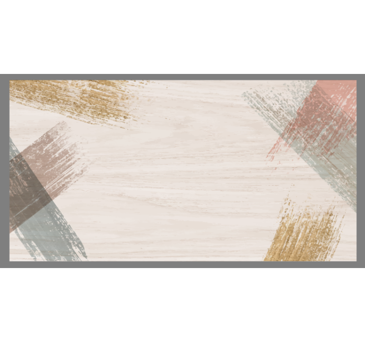 Cortina roller beige bloque de madera - TenVinilo