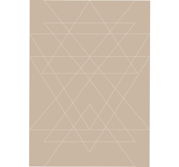 Cortina roller beige mosaico de triángulos nórdicos - TenVinilo