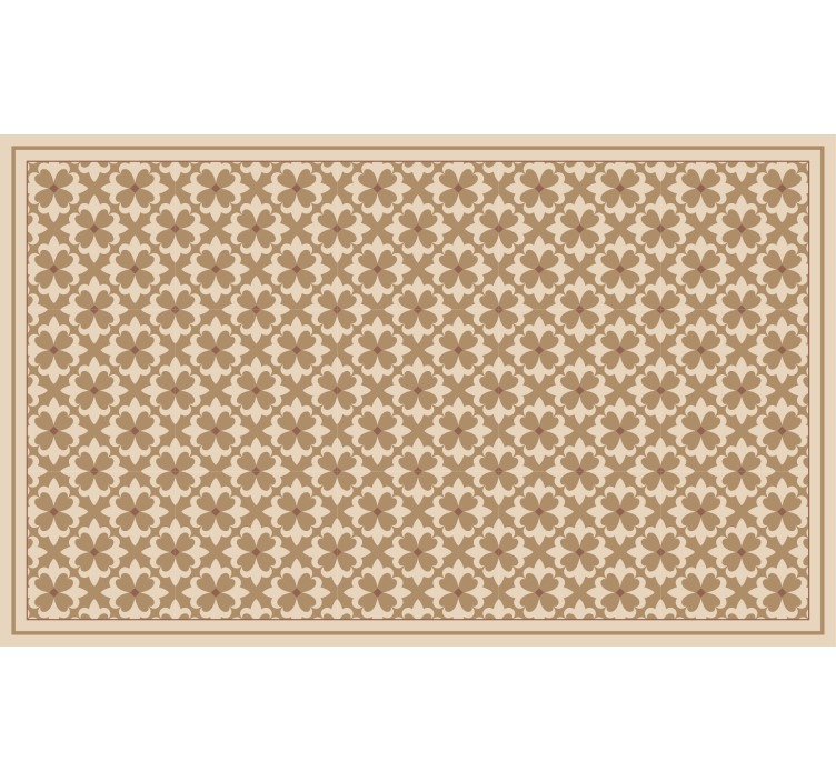 Cortina roller beige patrón cuadrado vintage beige - TenVinilo