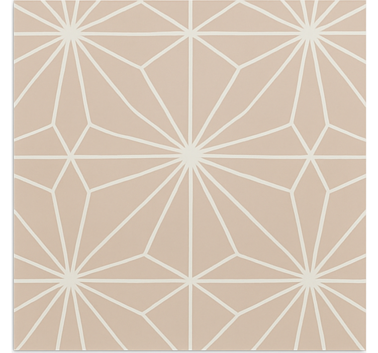 Cortina roller beige con patrón de estrellas beige - TenVinilo