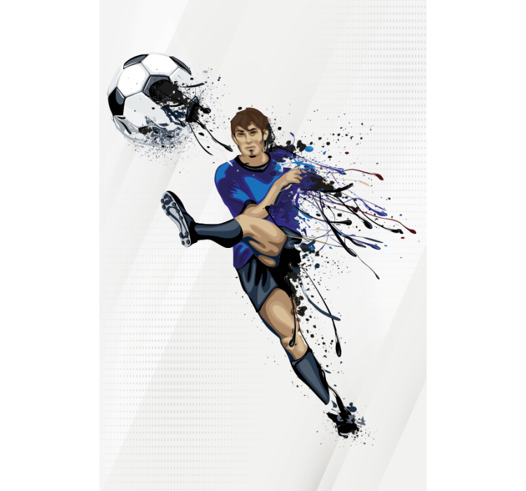 Cortina roller deportes patada de acción - TenVinilo