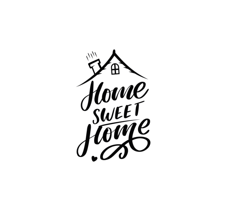Estor enrollable blanco home sweet home - TenVinilo