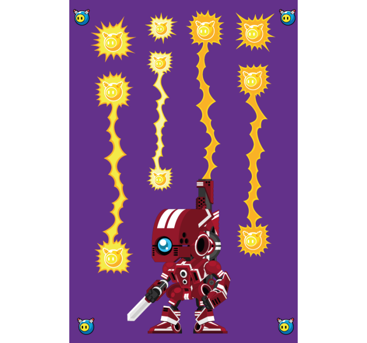 Estor friki Robot disparando - TenVinilo