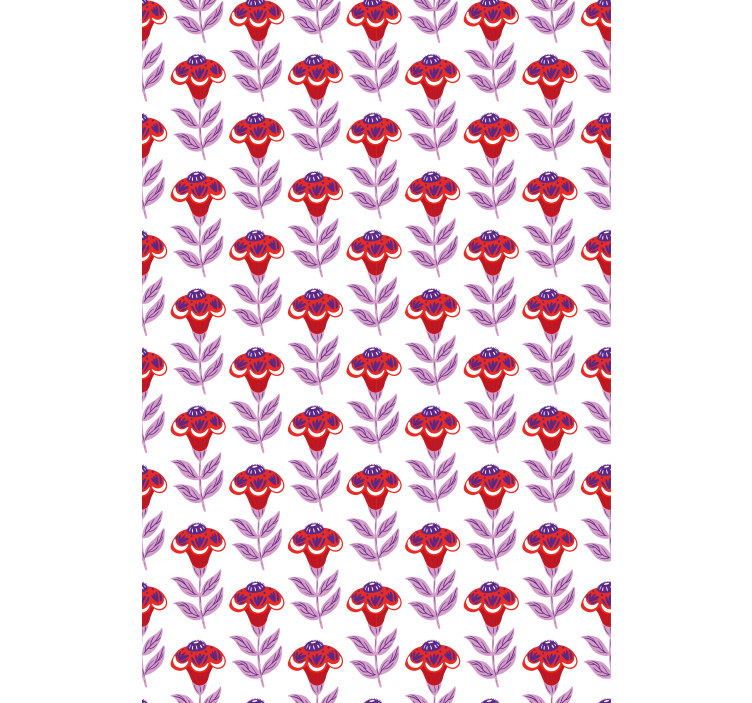 Cortina roller flores tema floral vibrante - TenVinilo