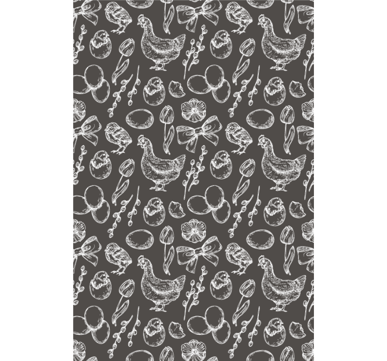 Estor animales Pollo ellos patrón - TenVinilo