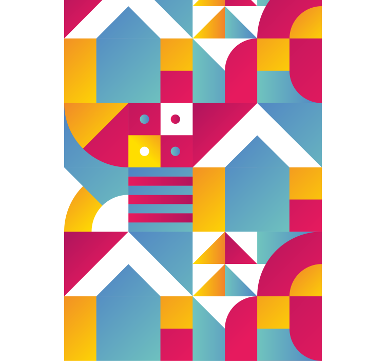 Cortina roller moderno patrones urbanos geométricos - TenVinilo