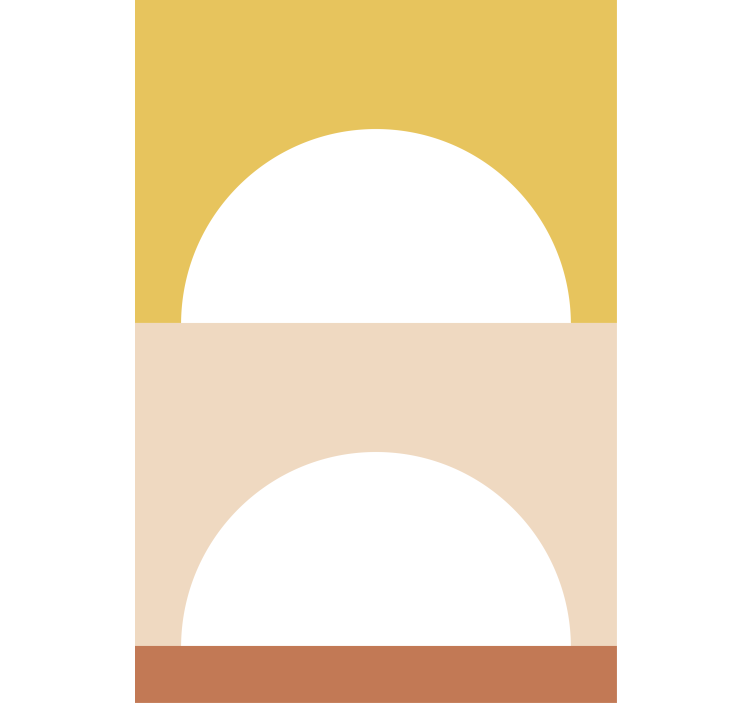 Cortina roller moderno círculos del sol naciente - TenVinilo