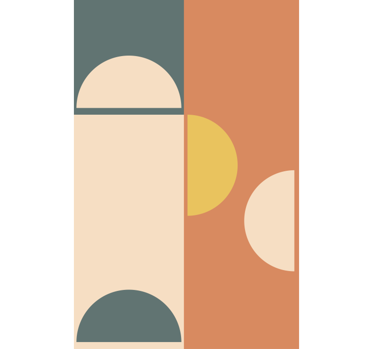 Estor dibujos Semicírculos y rectángulos - TenVinilo