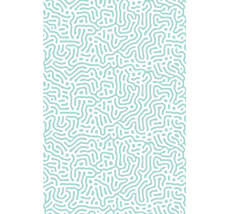 Estor flores Patrón de naturaleza verde y blanco - TenVinilo