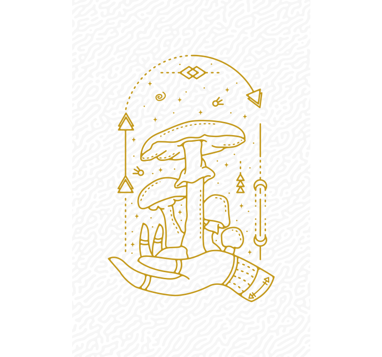 Cortina roller flores ofrenda de mano de hongo - TenVinilo