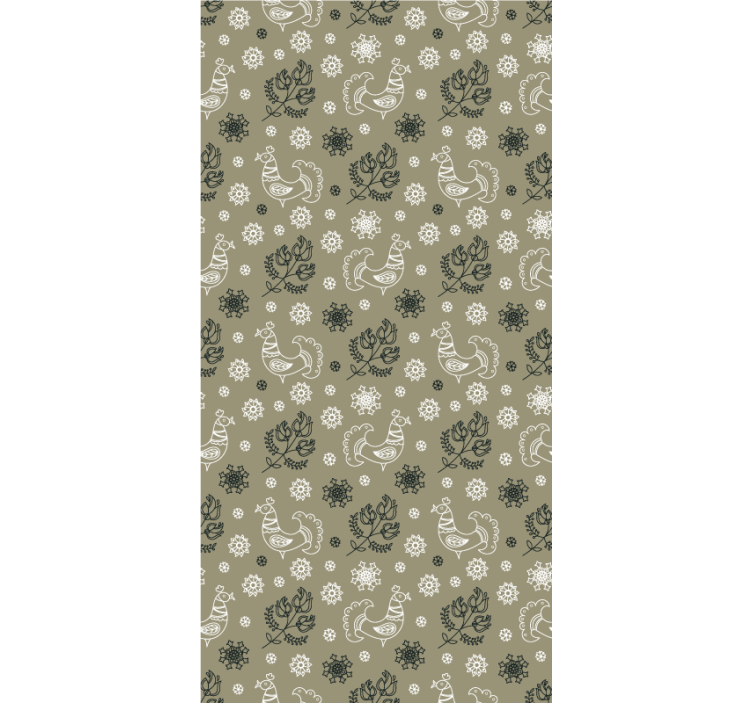 Cortina roller animales encantadores patrones de aves - TenVinilo