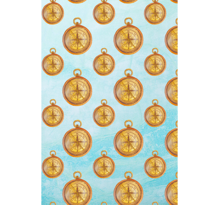 Cortina roller original patrón de brújula vintage - TenVinilo